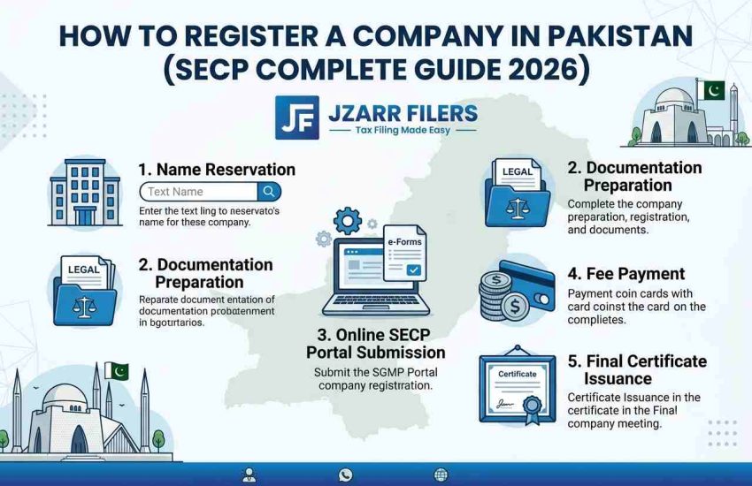 How to Register a Company in Pakistan (SECP Complete Guide 2026)