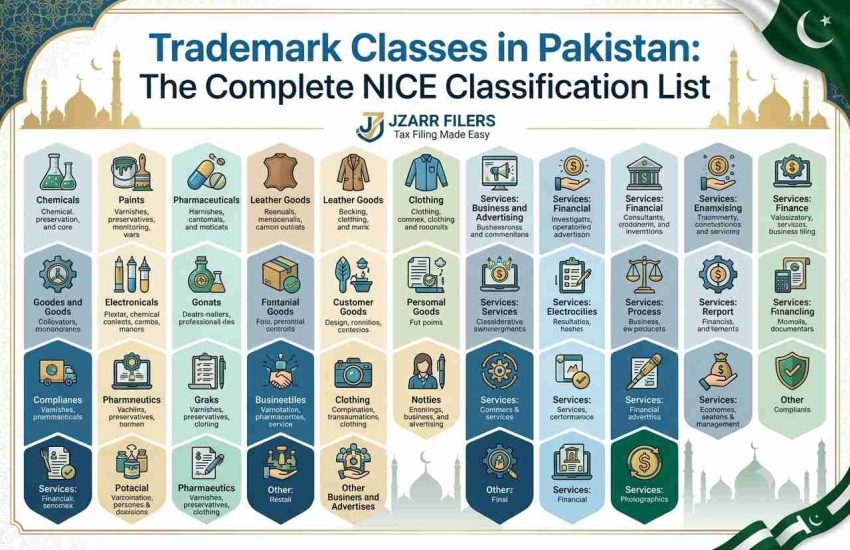 Trademark Classes in Pakistan