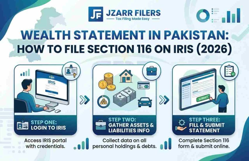 Wealth Statement in Pakistan: How to File Section 116 on IRIS (2026)